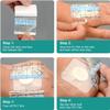 50 Pieces Waterproof Transparent Bandage Set, Tattoo Aftercare Waterproof Bandage, Film Dressing Stretch Adhesive Patch for Outdoor Home Shower Swimming 12x15 cm/10x12 cm/10x10 cm view 4
