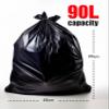 20 Heavy Duty Black Refuse Sacks - Extra Strong Bin Bags for Industrial, Commercial, and Domestic Use - Tear-Resistant, Perfect for Kitchen, Office DIY and Garden, 100% Recycled Plastic view 4