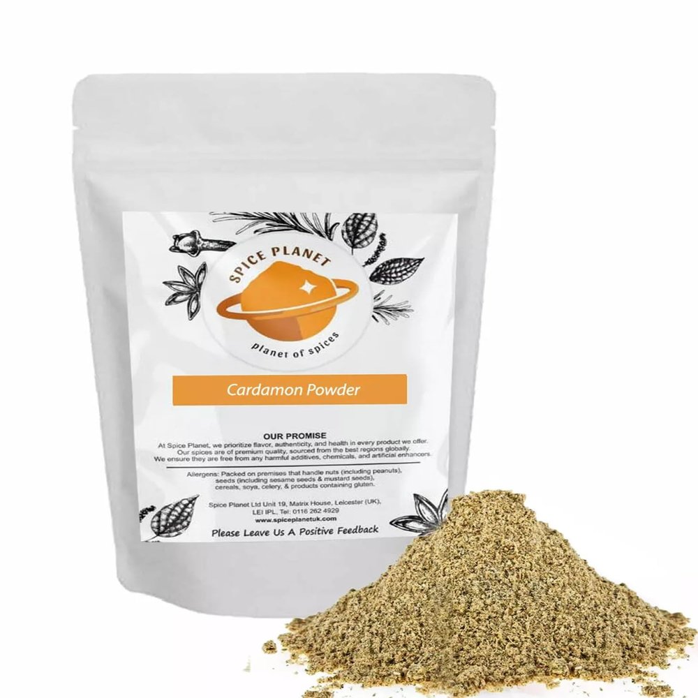 Cardamom Powder | Ground | Cardamon Powder | Green Cardamom Seeds Powder by Spice Planet 25g-1.9kg (1900 Grams)