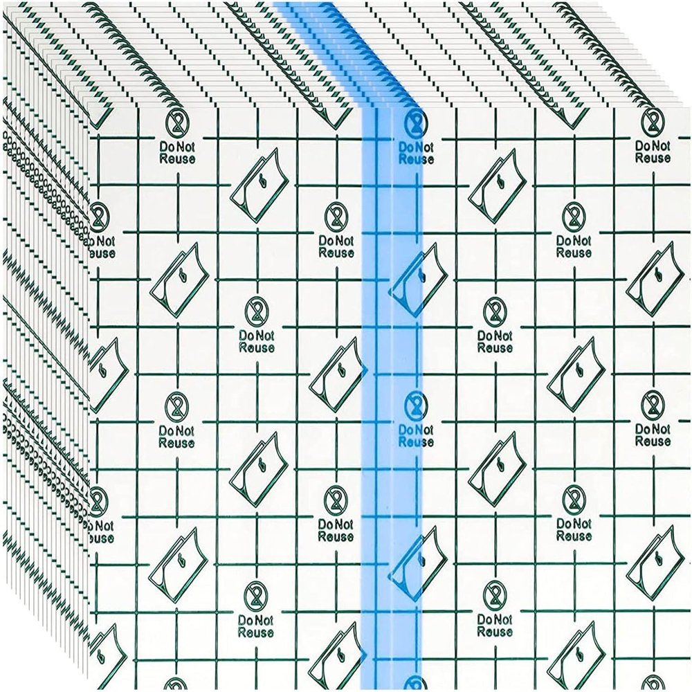 30 Pieces Tattoo Aftercare Waterproof Bandage, 10 x 10 cm Transparent Stretch Adhesive Bandage, Clear Adhesive Bandages, Protective Waterproof Film Dressing Cover Tape, Second Skin Tattoo Cover
