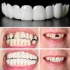 Dazzluxe 4 Pair False Teeth, Clip in Veneers Teeth for Upper And Lower Jaw, Silicone Snap on Veneer Dentures, White Cosmetic Artificial Fake Teeth, Confident Smile Teeth Whitening Kit view 4