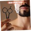 BELLIFFY Beard Scissors and Mustache Trimming Scissors Set 4pcs Stainless Steel Grooming Kit with Comb and Storage Bag for Men Home and Barbershop Use view 3