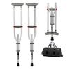 LKYLGYU Elderly Crutches Adult Armpit Crutches Folding With Shock-absorbing Aluminum Buttons Adjustable Height Canes Standing Canes view 1