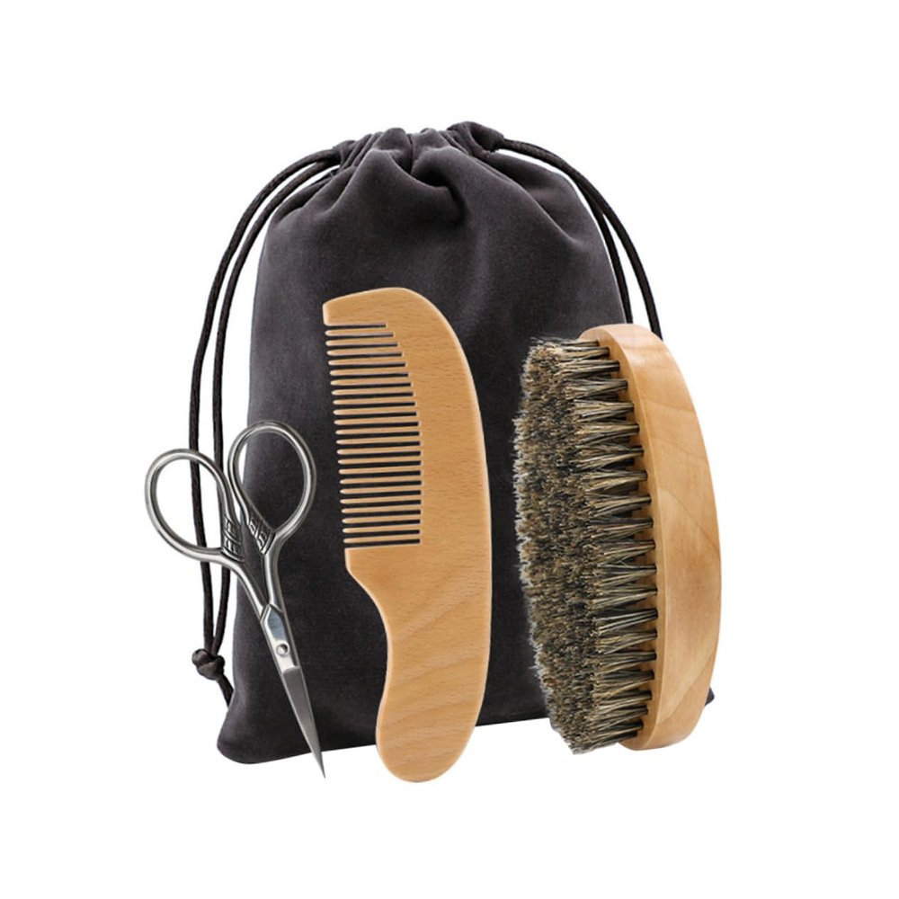 BELLIFFY Professional Beard Grooming Beard Scissors Styling Kit Comb Brush Travel Bag Included