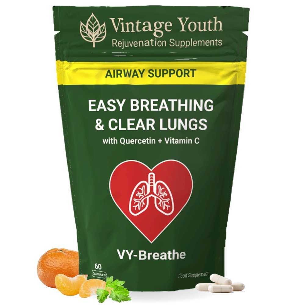 VY-Breathe  Respiratory Support Supplement | Promotes Easy Breathing, Clear Airways & Lung Health | Supports Allergy Relief & Overall Respiratory Wellness
