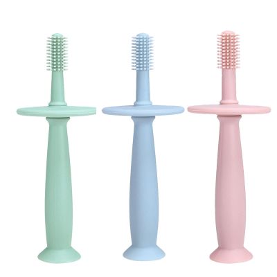 Training Toothbrush | 360Baby Toothbrush with Suction Base - Training Toothbrush for 6-12 Months Newborn Training Teething and Oral Cleaning Vigcebit