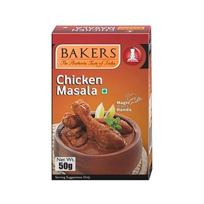 Bakers Chicken Masala Indian Spices Mix - 50g (Pack Of 1)
