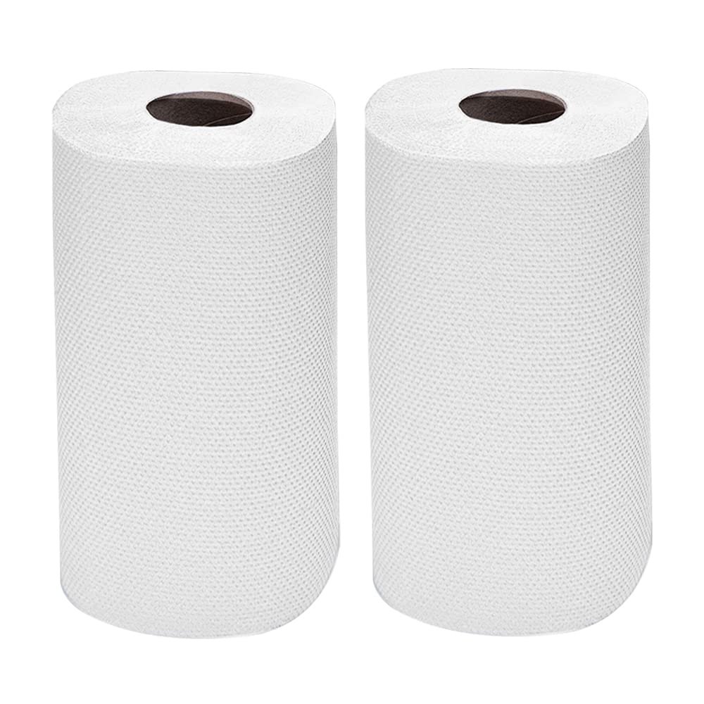 Pack of 2-2-Ply Kitchen Tissue Rolls  Super Absorbent Centrefeed Paper Towels with Embossed Design for Spills, Dusting & Splashes | Easy Tear Hand Towels