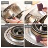 10/20/30/50pc Steel Wool Soap Scrubber - Soap Filled Scourer Pads | Stain and Grease Cutting Household Cleaning Sponges | Steel Wool Scrubber Sponge | Pre-Soaped Pads for Cleaning Dishes, Pots, Pans view 3