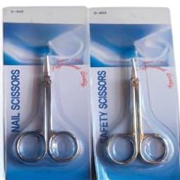 Imported Nail and Nose Hair Scissors, Pack of 2