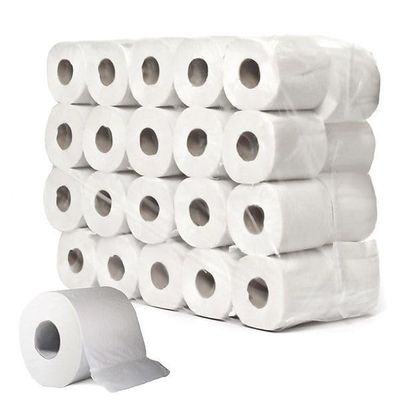 48 Toilet Tissue Rolls 2 Ply Jumbo Quilted Pure Paper Super Maxx