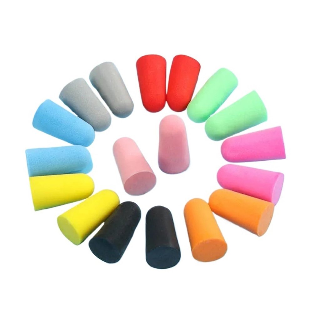10Pairs Soft Orange Foam Ear Plugs Tapered Travel Sleep Noise Prevention Earplugs Noise Reduction for Travel Sleeping(Blue)