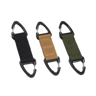 PLAFOPE Mask Buckle and Backpack Buckle 3pcs Nylon Strap Ear Hook Anti-Slip Mask Hanging Hook for Outdoor Travel and Daily Use, Adjustable Black Green Khaki