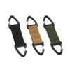 PLAFOPE Mask Buckle and Backpack Buckle 3pcs Nylon Strap Ear Hook Anti-Slip Mask Hanging Hook for Outdoor Travel and Daily Use, Adjustable Black Green Khaki view 1