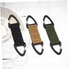 PLAFOPE Mask Buckle and Backpack Buckle 3pcs Nylon Strap Ear Hook Anti-Slip Mask Hanging Hook for Outdoor Travel and Daily Use, Adjustable Black Green Khaki view 2