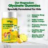 Magnesium Glycinate Gummies 100mg for Kids, Calm Magnesium Gummies for Sleep, Relaxation, Brain, Focus, Bones, No Melatonin, Gluten Free, Non GMO, Vegan, 60 Gummies (1) view 3