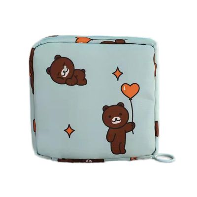 1/5Pieces Sanitary Napkin Storage Bag - Period Bag With Zipper | Portable Sanitary Napkin Pads Storage Bags | Period Holder Bag Portable Period Kit Sanitary Pad Storage Bag For School Teen Girls Women