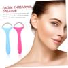 CANIGHT 2pcs Facial Hair Removal Spring Epilator Set Portable Threading Tool for Women Pink and Blue Manual Upper Lip and Eyebrow Hair Remover for at-Home Grooming view 3