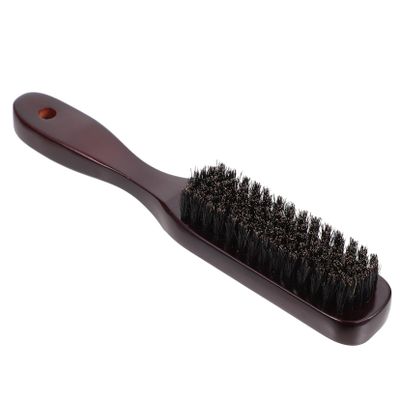 BELLIFFY Wooden Beard Brush for Men Shaving Brush Personal Care Accessory Small Size Dense Soft Bristles Professional Salon Style Light Weight Facial Hair Grooming Tool