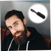 BELLIFFY Wooden Beard Brush for Men Shaving Brush Personal Care Accessory Small Size Dense Soft Bristles Professional Salon Style Light Weight Facial Hair Grooming Tool view 3