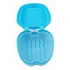 Flybloom Denture Bath Box False Teeth Storage Box Mini Travel Denture Cup Case With Strainer(Light Blue) view 1