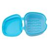 Flybloom Denture Bath Box False Teeth Storage Box Mini Travel Denture Cup Case With Strainer(Light Blue) view 4