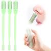 3pcs Nose Hair Trimmer, 360 Rotating Nasal Hair Cutter Clipper, 2 in 1 Double Sided Nose Hair Cleaner Portable Manual Nostril Hair Removal Tool for Men Women (Light Green) view 1