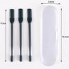 3pcs Nose Hair Trimmer, 360 Rotating Nasal Hair Cutter Clipper, 2 in 1 Double Sided Nose Hair Cleaner Portable Manual Nostril Hair Removal Tool for Men Women (Light Green) view 4