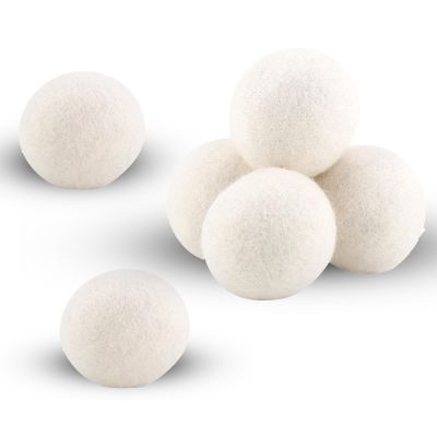 6PCS Wool Dryer Balls, Suppleness Reusable Reduce Static Laundry Replacement Laundry Supplies for Clothing Washing