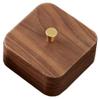 Fowecry Nordic Simple Black Walnut Dental Floss Box Home Personalized Box Easy to Use view 1