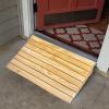 Threshold Ramp, Wood Threshold Ramps for Doorways, Portable Wheelchair Ramp for Steps 3/4/ 6/7/ 8 Inch Rise, Lightweight Wooden Entry Ramp/Slope for Outdoor Stair Step(60x30x8cm (23.6x12x3in)) view 2