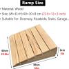 Threshold Ramp, Wood Threshold Ramps for Doorways, Portable Wheelchair Ramp for Steps 3/4/ 6/7/ 8 Inch Rise, Lightweight Wooden Entry Ramp/Slope for Outdoor Stair Step(60x30x8cm (23.6x12x3in)) view 3