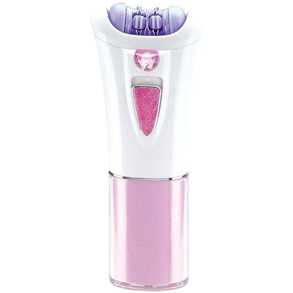 Glabrousskin Epilator Glabrousskin Hair Remover for Face Women Smooth Glide Glamorous Skin Epilator with Light and Cleaning Brush, Leg Arm Hair Remove 2.4x4.5 Inch NO Battery
