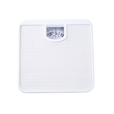 Bathroom Scale 287lb/130kg Capacity Extra Large Mechanical Dial Heavy Duty Professional Accurate Body Weight Scales(White)