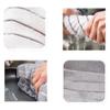 Rtppyakk Microfiber Kitchen Towels - Super Absorbent, Soft Dish Towels, 8 Pack Stripe Designed Grey and White Colors Reusable view 3