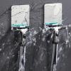 MYSUNBAR Shaving Holder Shower, Pack of 2 Multi-Purpose Hooks, Stainless Steel, Waterproof Wall Hooks, Self-Adhesive, Razor Holder Shower, Bathroom Hooks, No Drilling view 4