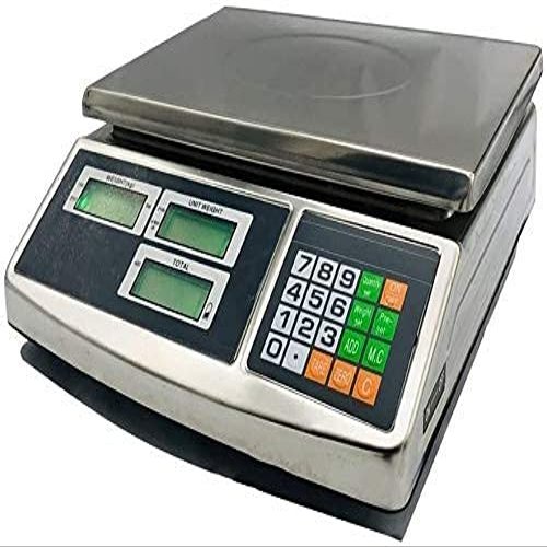 WYRMB Kitchen Scale 30Kg/0.5G Digital Counting Scale Stainless Steel Commercial Industrial Scales For Kitchen Restaurant Food Meat Fruit,30kg/1g