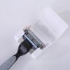 MYSUNBAR Plastic Shaver Holder with Cover Wall Mount Shower Self Adhesive Razor Hook view 3