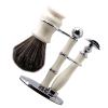 MYSUNBAR Razor Holder, Stainless Steel Shaving Brush Holder with Non-Slip Base, Creative Bamboo Shape Safety Razor Set view 1