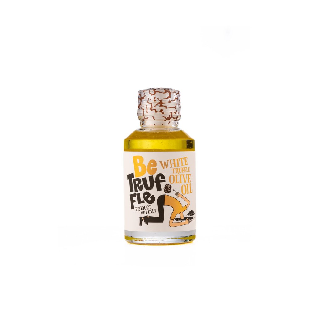 Be Truffle - White Truffle Olive Oil 100ml - 100% Made in Italy - Vegan, Gluten-Free, Cholesterol-Free