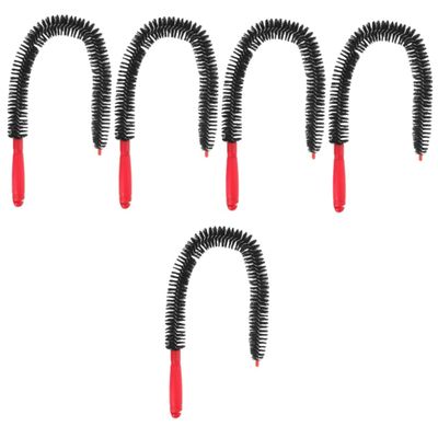 ULTECHNOVO 5pcs Flexible Cleaning Brush for Refrigerator Coils Dryer Vents and Bottles Longer Handle for Convenient Access Made of Material for Kitchen and Home Use