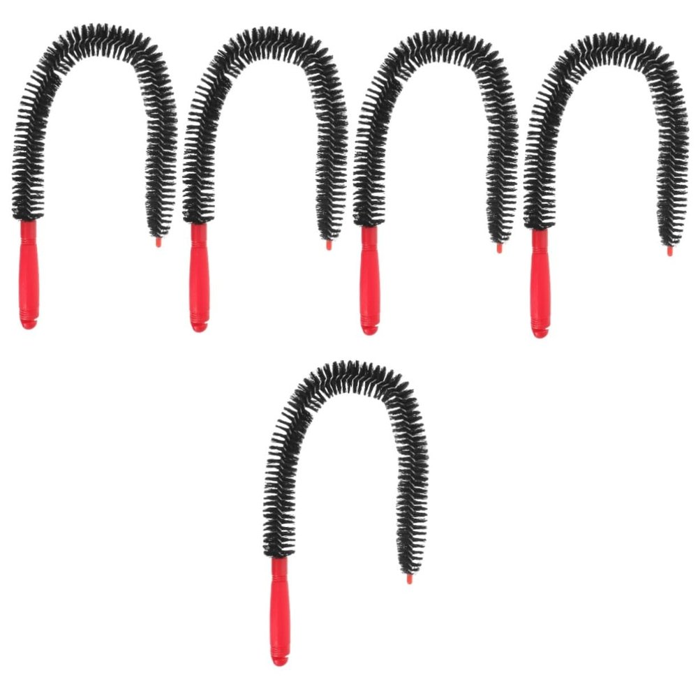 ULTECHNOVO 5pcs Flexible Cleaning Brush for Refrigerator Coils Dryer Vents and Bottles Longer Handle for Convenient Access Made of Material for Kitchen and Home Use