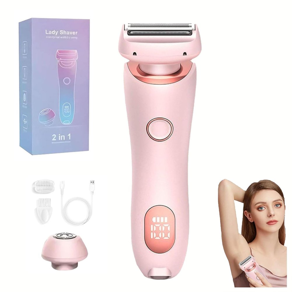 Duskofficial Razor,Duskofficial Electric Razor,2 in 1 Electric Shaver Razors for Women,Dusk Electric Shaver for Women,Duskofficial The Glide Pro 3.0 Premium Shaver,Razors with Bikini Trimmer (A)