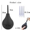 4 PCS Enema 220 Ml Constipation Relief Bowel Cleanse for Men Detachable Slim Nozzles Reusable Colon Cleanse Anal Douche Enemas at Home Kit Fast for Men and Women Douches view 2