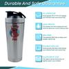 Adorable 'I Love Pugs' Gift for Dog Lovers Perfect Pug Dog Lover Present, 500ml Aluminium Shaker Bottle for Supplement Shakes - Easy Clean, Durable Cup. (Silver) view 4