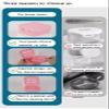 HUAOSN Retainer Case, Invisible Braces Cleaning Box, Double-Layer Braces Cleaning Box, Silicone Braces Cleaner Box with Drain Tray, 83.5x179x33mm (Color 2) view 2