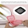 HUAOSN Retainer Case, Invisible Braces Cleaning Box, Double-Layer Braces Cleaning Box, Silicone Braces Cleaner Box with Drain Tray, 83.5x179x33mm (Color 2) view 4