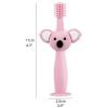 QWPYDXN Oral Care Cute Koala Shape Toothbrush, 3 Sided Design Silicone Toddler Toothbrushes Ages 1-3, Independent Packaging Manual Toothbrush Portable view 2