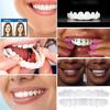 Dazzluxe 2 Paire Instant Teeth Veneers, Top And Bottom Snap on Veneers Teeth, Fake Teeth Temporary Whitening Denture, Confidence Smile False Teeth for Cover Imperfect Teeth view 4