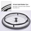 1 Pair 24 Inch Solid Rear Wheel Replacement for Manual Wheelchairs, 24  1 1/4 - TY Polyurethane Wheels Wheelchair Wheels Assembly view 4